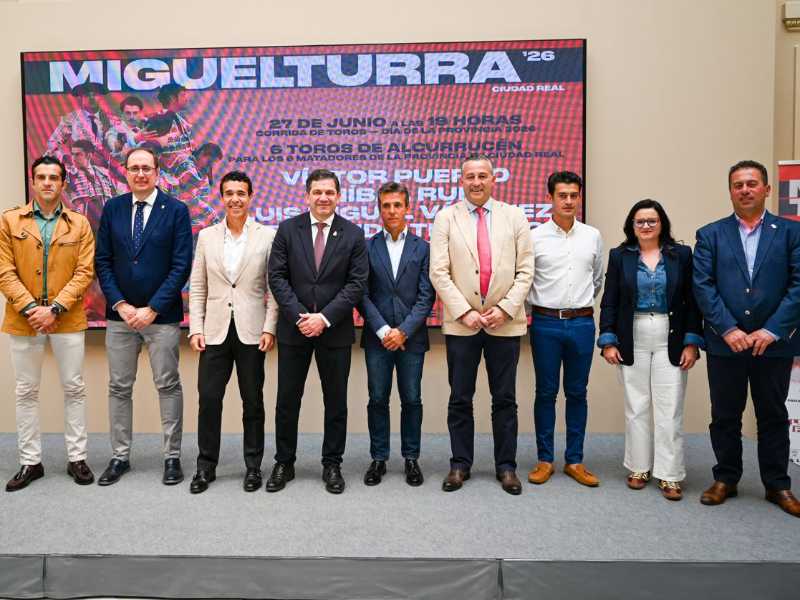 El presidente de la Diputación de Ciudad Real tilda de “histórica” la corrida en la que Víctor Puerto se despedirá junto a cinco toreros de la provincia